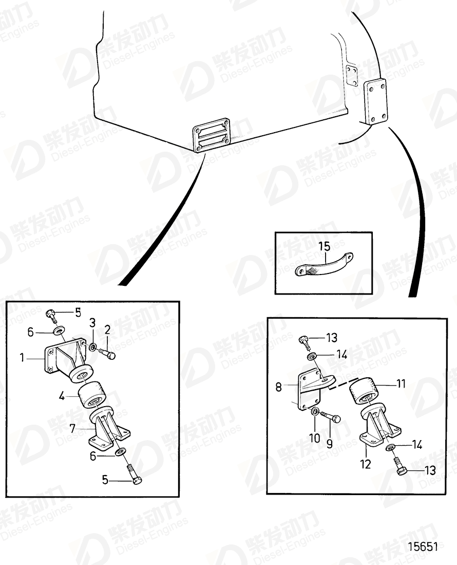 volvo penta Rubber cushion 899734 Drawing volvo penta Rubber cushion 899734 Drawing